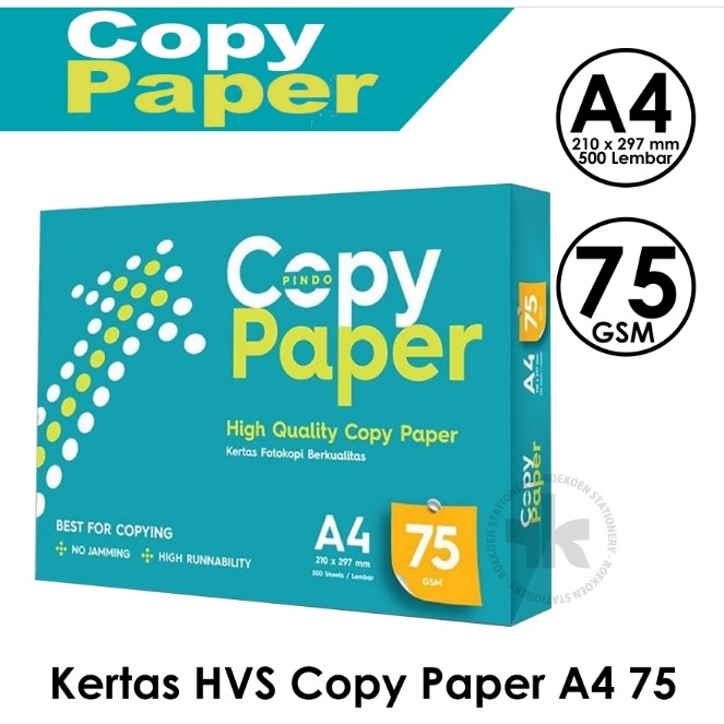 

Kertas HVS A4 75gr Copy Paper Fotocopy Putih A4 75gsm