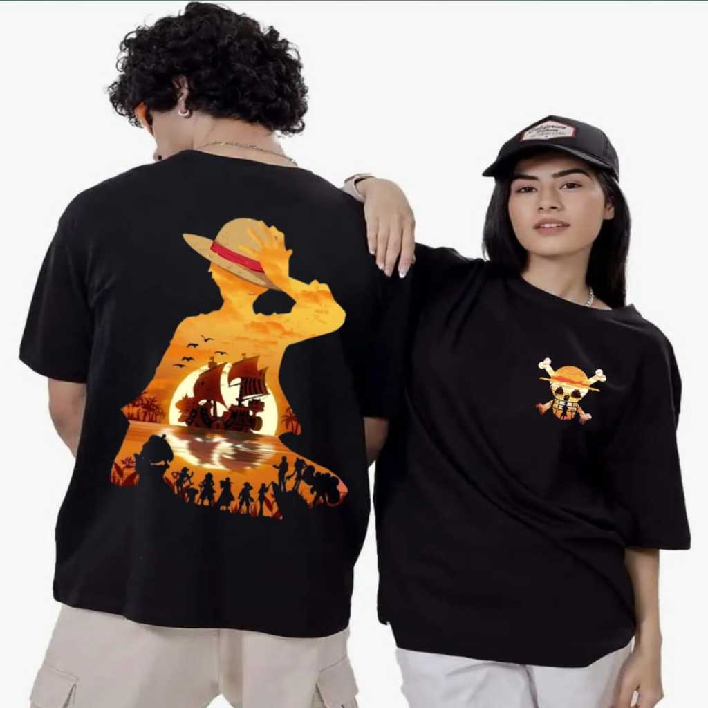 Fc / Kaos Distro T-Shirt / Kaos One Piece Kapal / Pakaian Pria / Atasan wanita