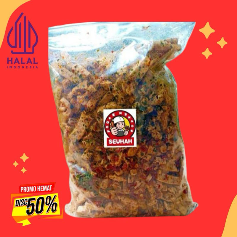 

1 kg basreng pedas daun jeruk renyah pedas nikmat