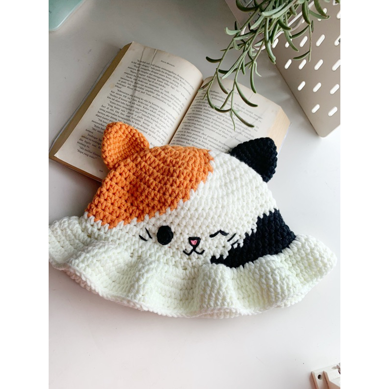 Crochet Hat Galiko | Topi rajut kucing
