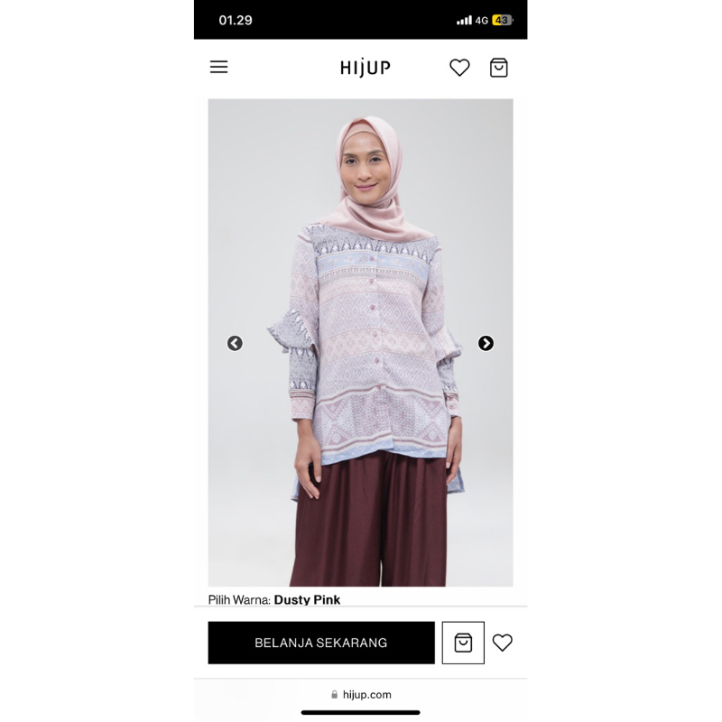 BAYUR TOP RIA MIRANDA (PRELOVED)