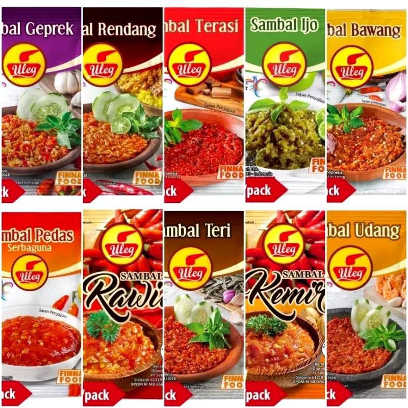 

Sambal Uleg Finna 1 renceng isi 10 Sachet Sambel Uleg Praktis