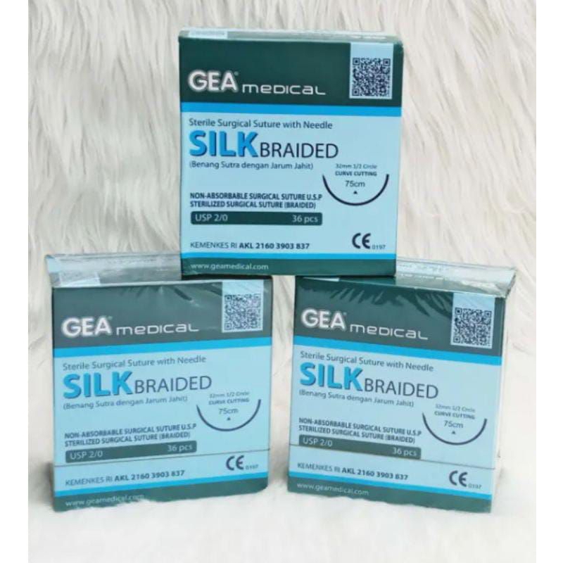 Catgut Silk / Benang Jahit - Gea