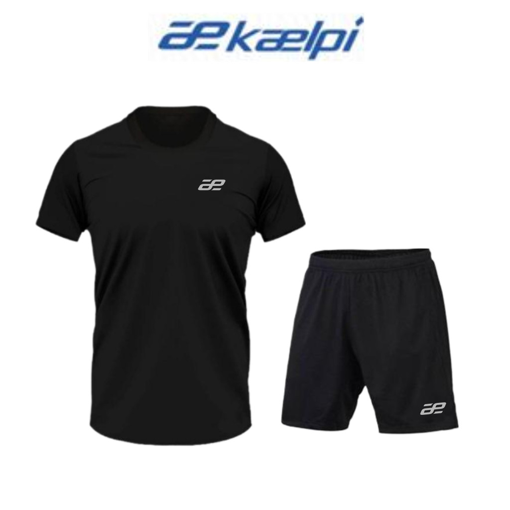 Kaelpi - Setelan Olahraga Pria Dryfit 1 Set Baju Celana Jersey Sport