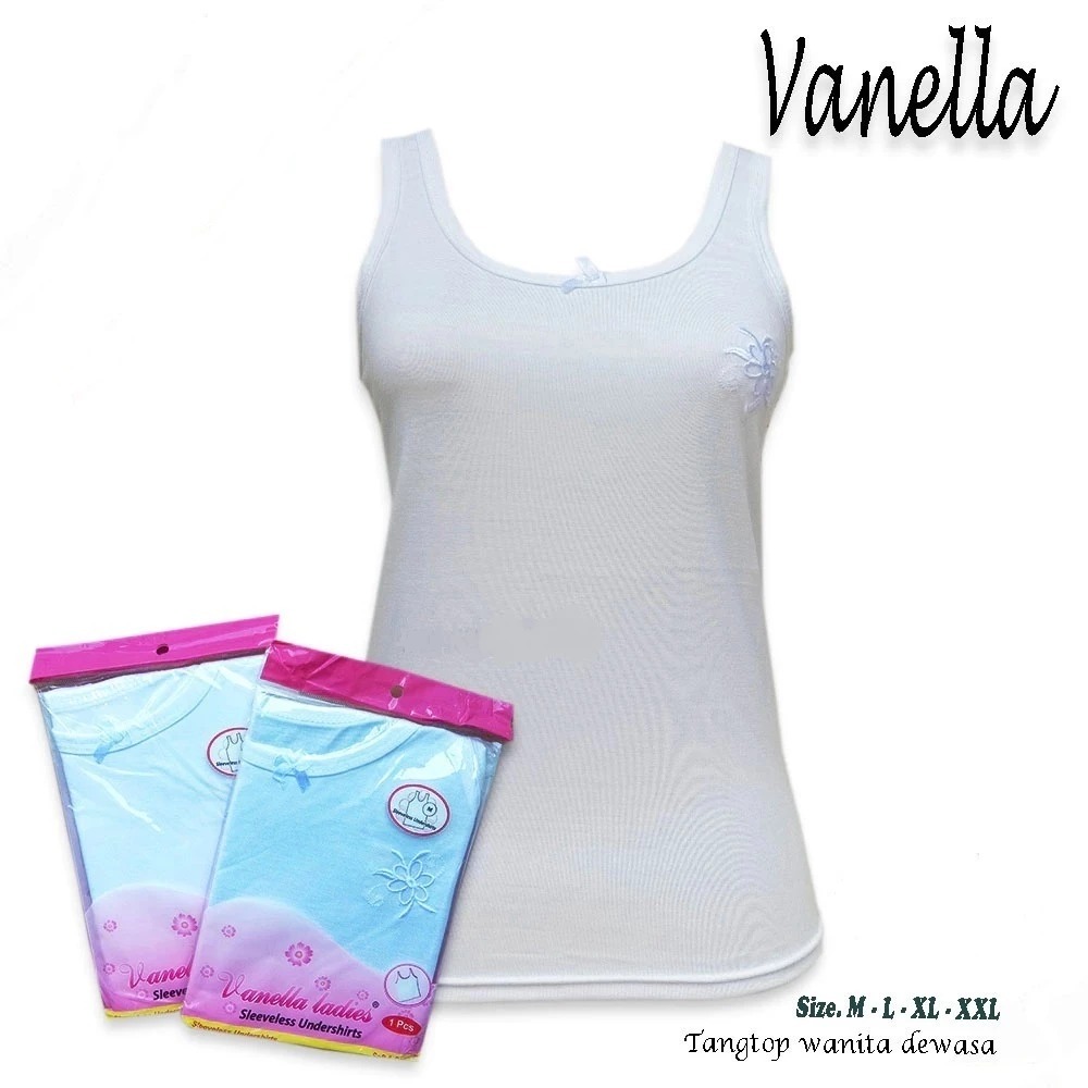 Singlet VANELLA Dalaman Wanita | Kaos Dalam Wanita | Singlet Wanita | Kaos Singlet | Tanktop | Kaos 
