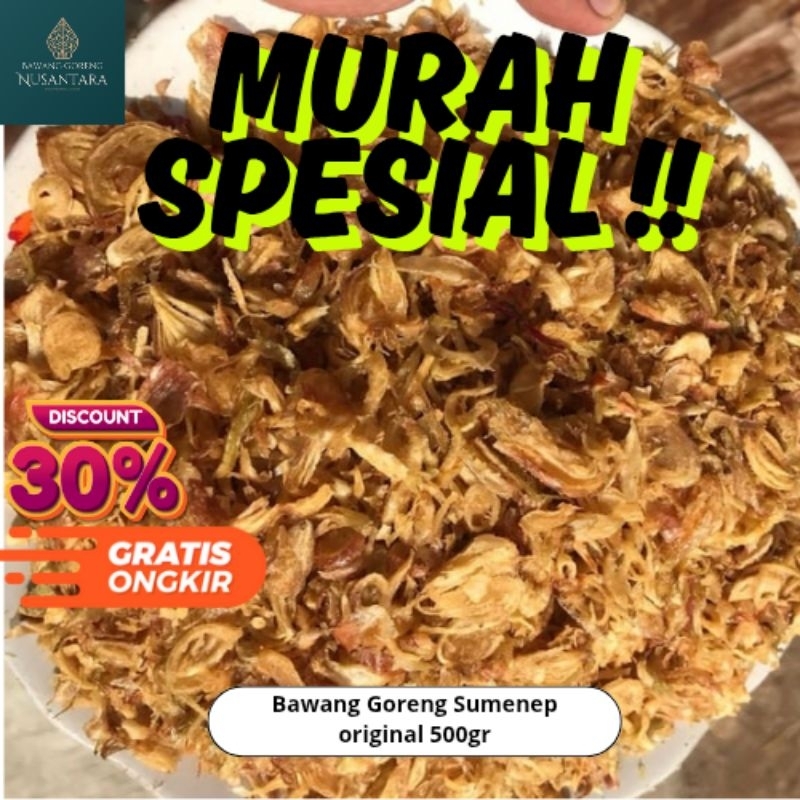 

Bawang Goreng Asli Sumenep Original 500gr