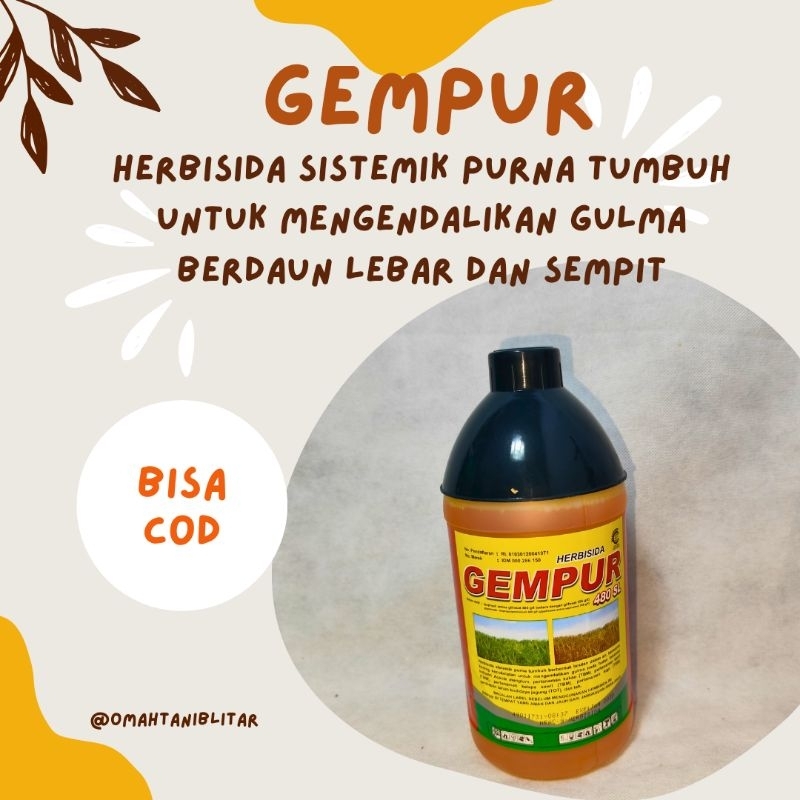 HERBISIDA SISTEMIK//HERBISIDA GEMPUR //KEMASAN 1LITER