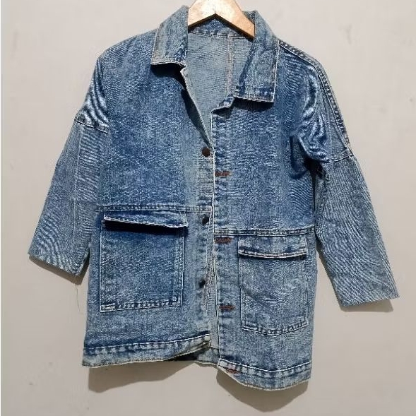Jacket Jeans Denim Blue Y2K Women's Second Original Preloved