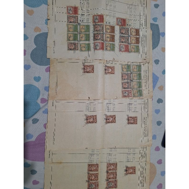 

meterai upah tahun 1954...isi 4 lembar