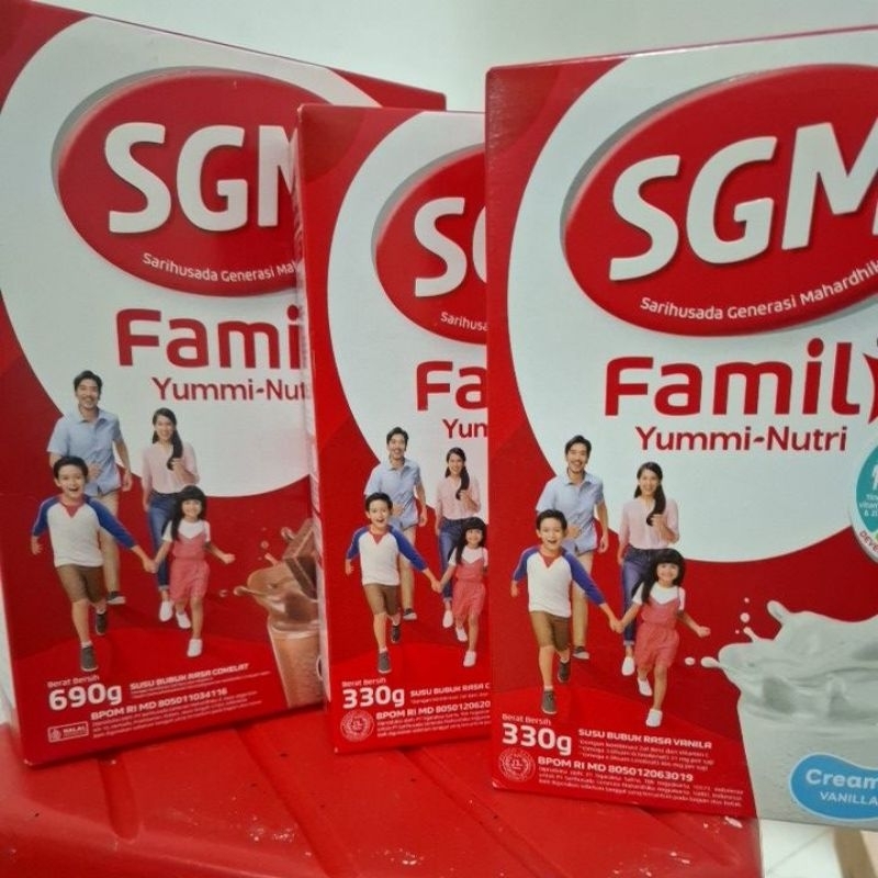 

SGM Family Yummi Nutri Cokelat Vanila 690gr, 330gr
