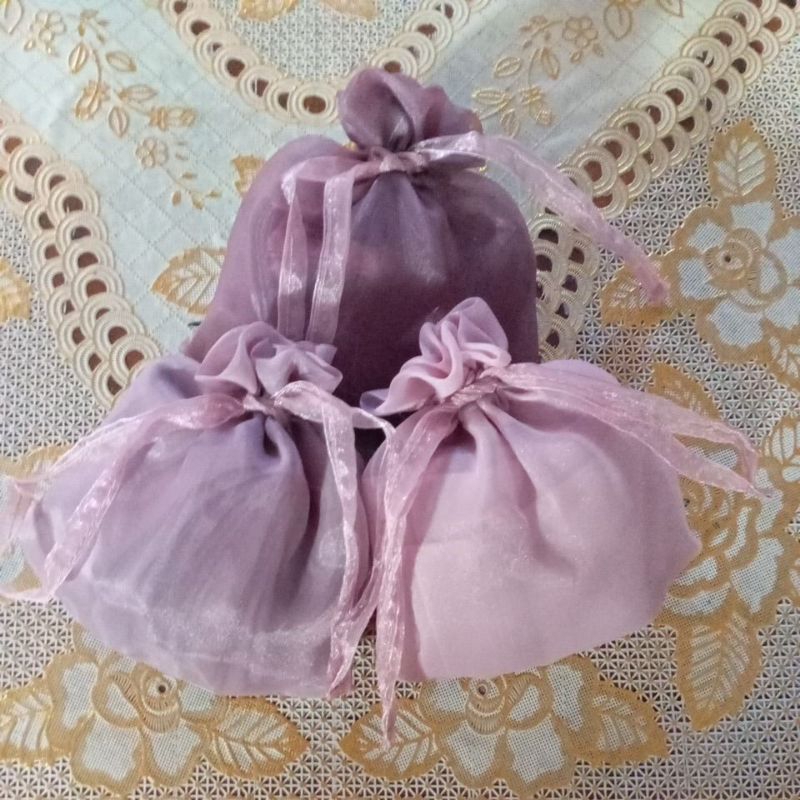Pouch serut Organza ||kantong serut Organza