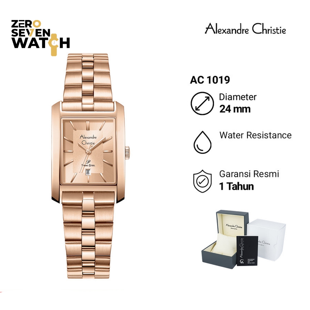 Jam Tangan Wanita Alexandre Christie AC 1019 AC1019 Original Stainless