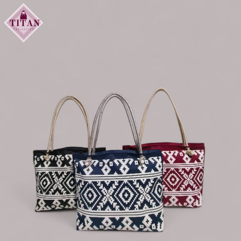 TITAN COLLECTION -Tote bag Tali sumbu aesthetic/ tote bag tali sumbu resleting
