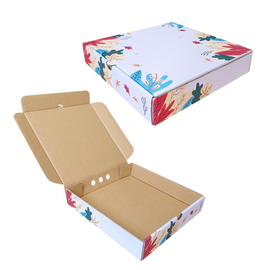 

Kardus Parcel Lebaran 4 toples kue kering 250gram ukuran 25x25x5cm Box hampers packaging Parsel Idul Fitri