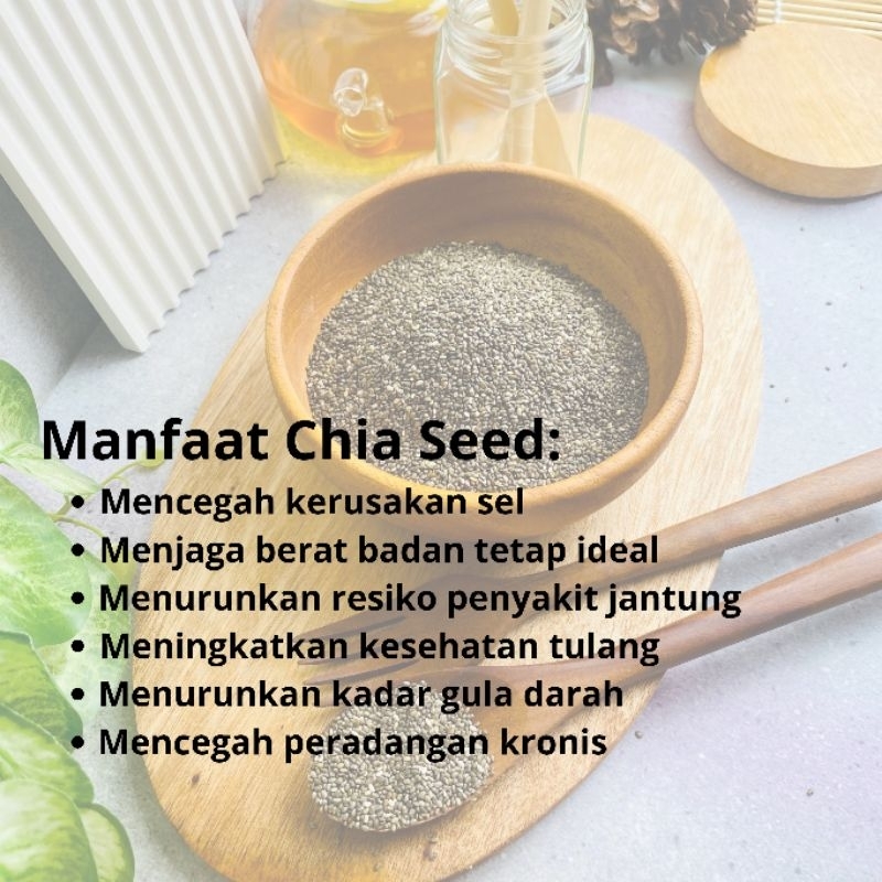 

Ay00! Biji Chia Seed Organik Seeds Organic 1Kg 500g 250g