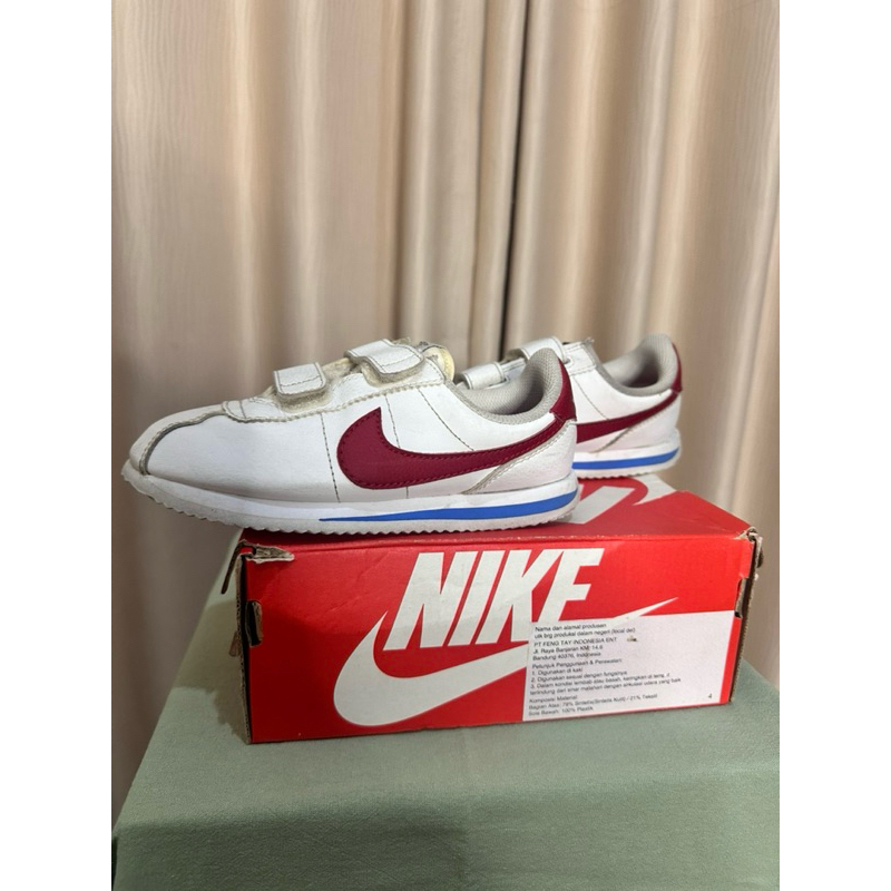 PRELOVED NIKE CORTEZ BASIC-ORIGINAL-SEPATU ANAK