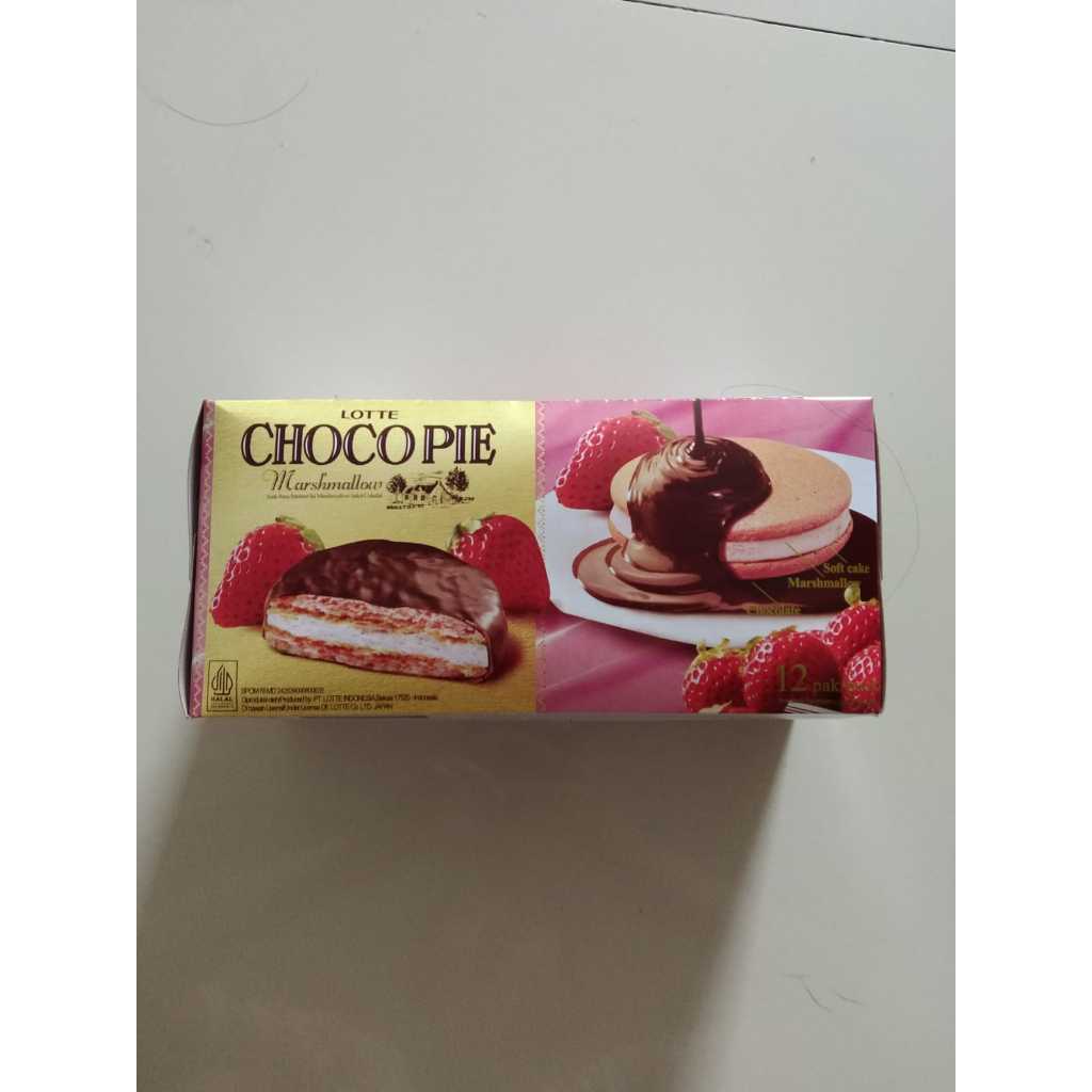 

wiw TERMURAH LOTTE CHOCO PIE / BISKUIT CHOCOPIE COKLAT / SOFTCAKE MARSHMALLOW MURAH / SNACK COKELAT