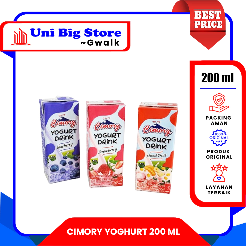 

CIMORY YOGHURT DRINK STAWBERRY - BLUEBERRY - MIXED FRUIT - 200 ml