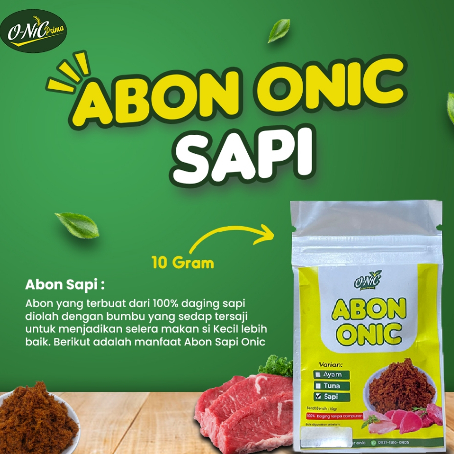 

Abon Onic Varian Sapi Full Daging Asli