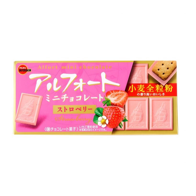 

Bourbon Alfort Mini Choco Strawberry / Coklat Strawberry 55 Gr
