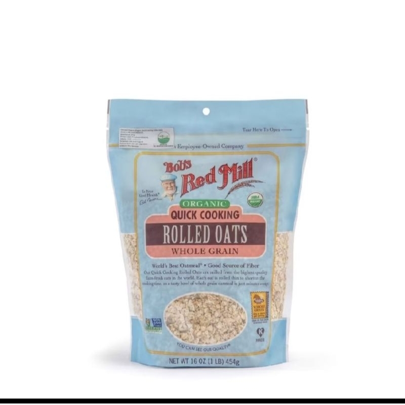

Bob's Red Mill Rolled Oats Whole Grain Quick Cooking 454gr