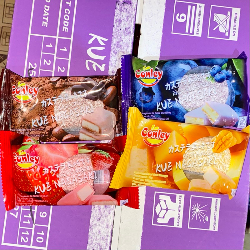 

[VIRAL][PROMO] KUE NAGASAKI Conley SATUAN | Ice Skin Cake Mochi | Snow Cake 1pcs @35g All Varian Mangga Blueberry Strawberry Cokelat