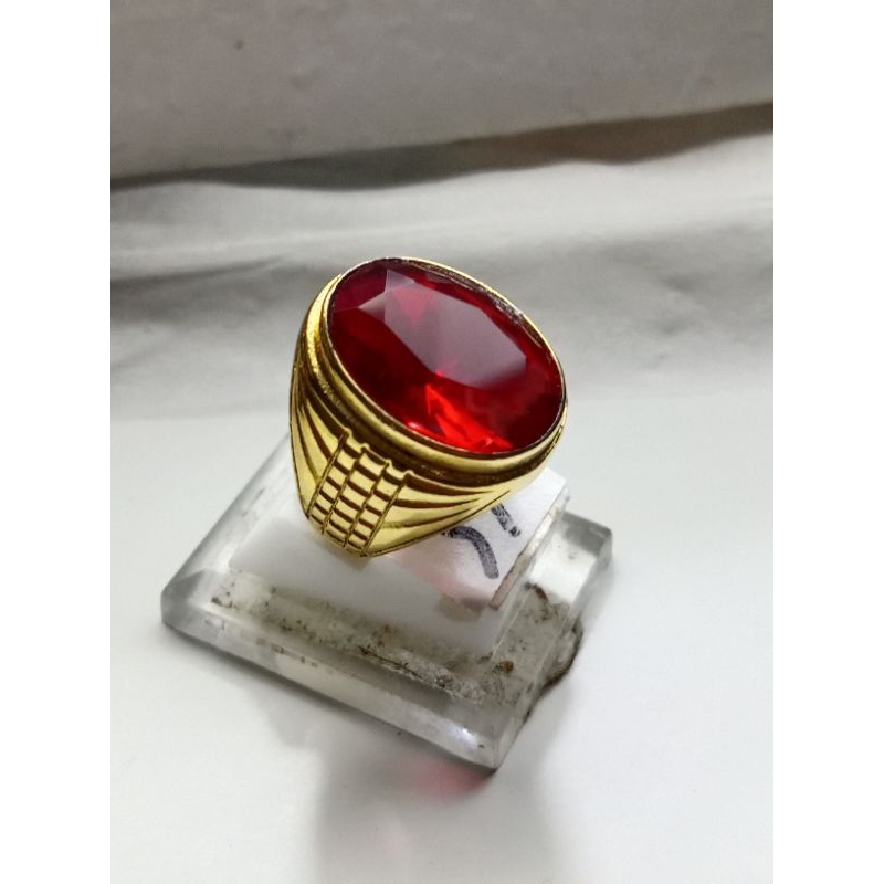 Cincin merah siem ring titanium super