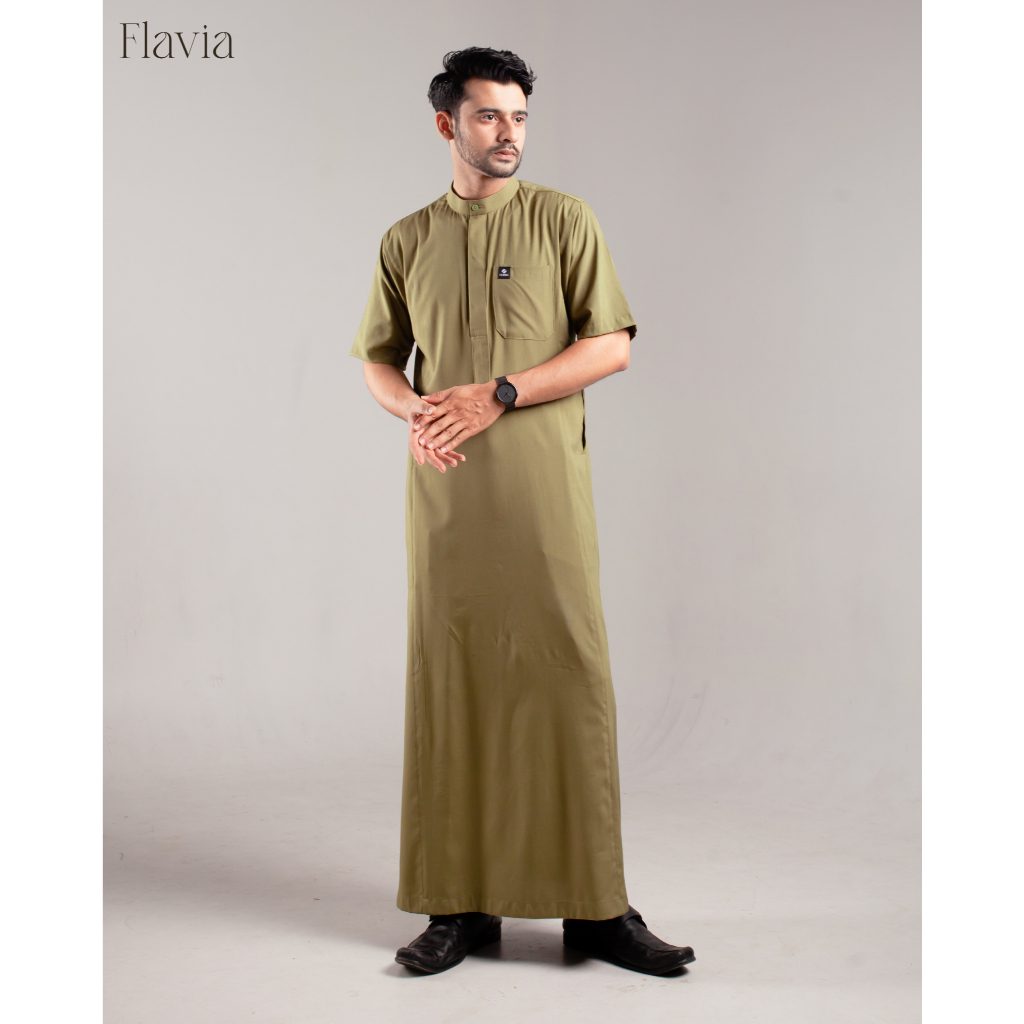 NEW DEALS Jubah Pria Thobe Saudi ( Athir Series ) / Thobe / Jubah Pria Lengan Pendek / Gamis Pria /