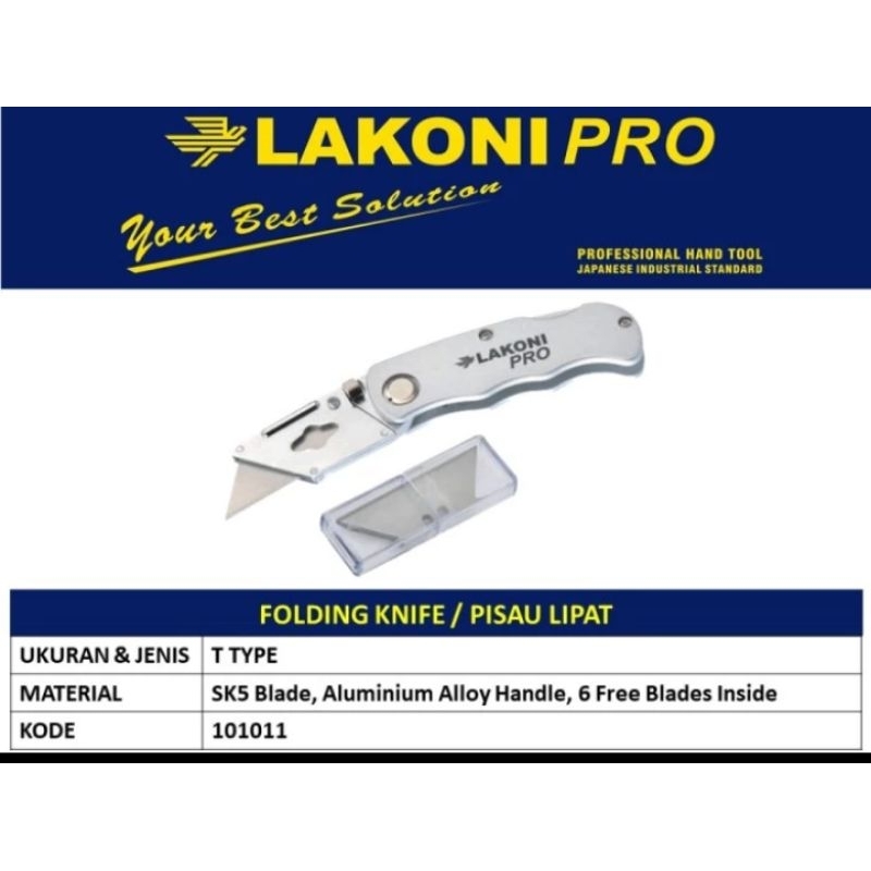

Lakoni Pro Pisau Scatter Lipat T-Type Folding Knife Pemotong Kertas