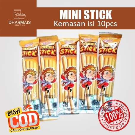 

Nissin Mini Stick Biskuit 10 pcs x 13 gram (1 pack isi 10 bungkus) - DHARMAIS SNACK