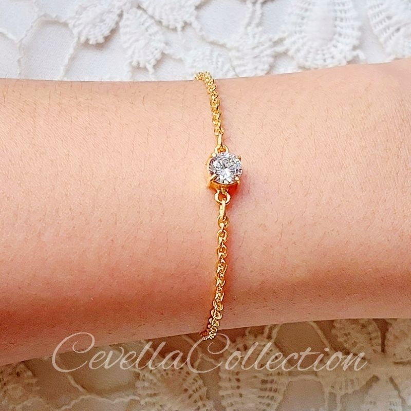 Gelang Mata Putih Emas Muda 2 Gram