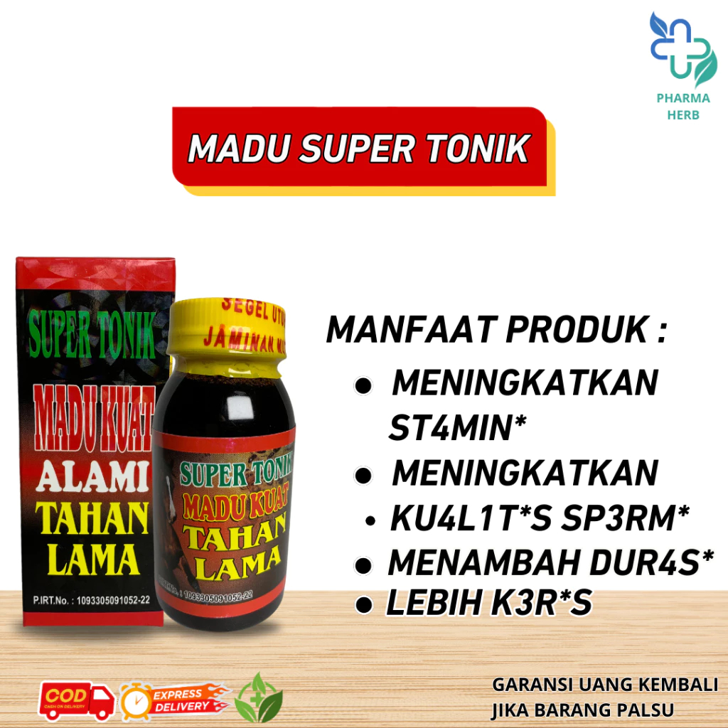 

Madu Super Tonik Asli 100% Memberi Stamina Tubuh Suplemen Herbal Original Pabrik