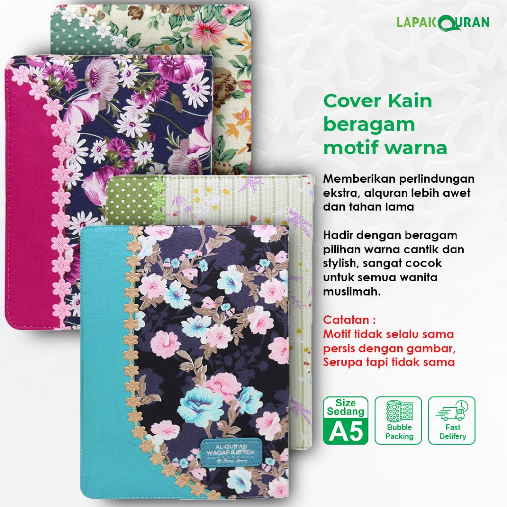 Alquran Kain Resleting A6 Ukuran Sedang Kecil / Waqaf Ibtida Non Terjemah