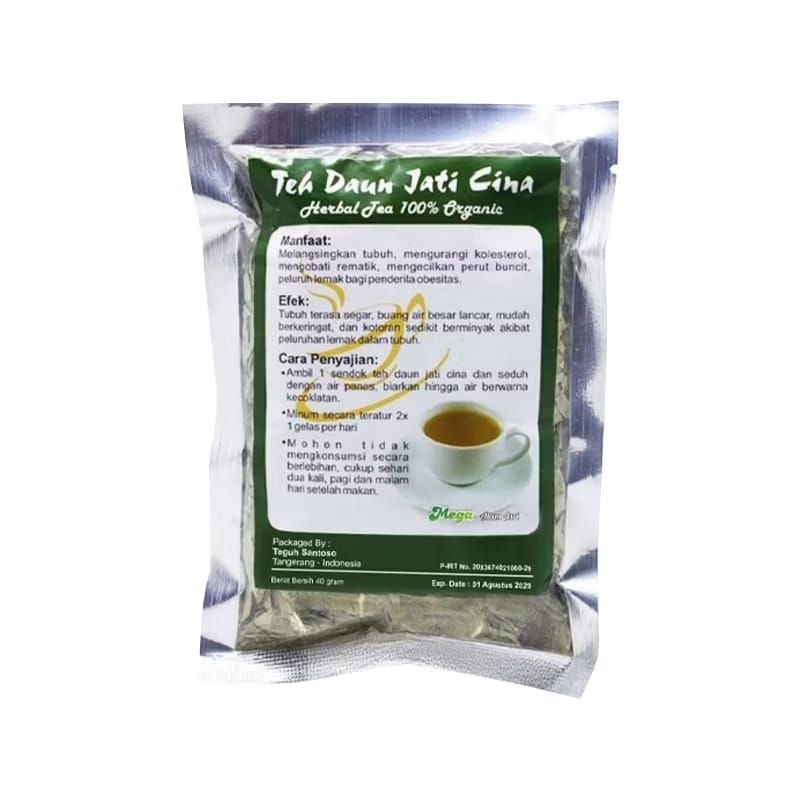 

TEH HERBAL DAUN JATI CINA MEGA HERBAL 40 GRAM