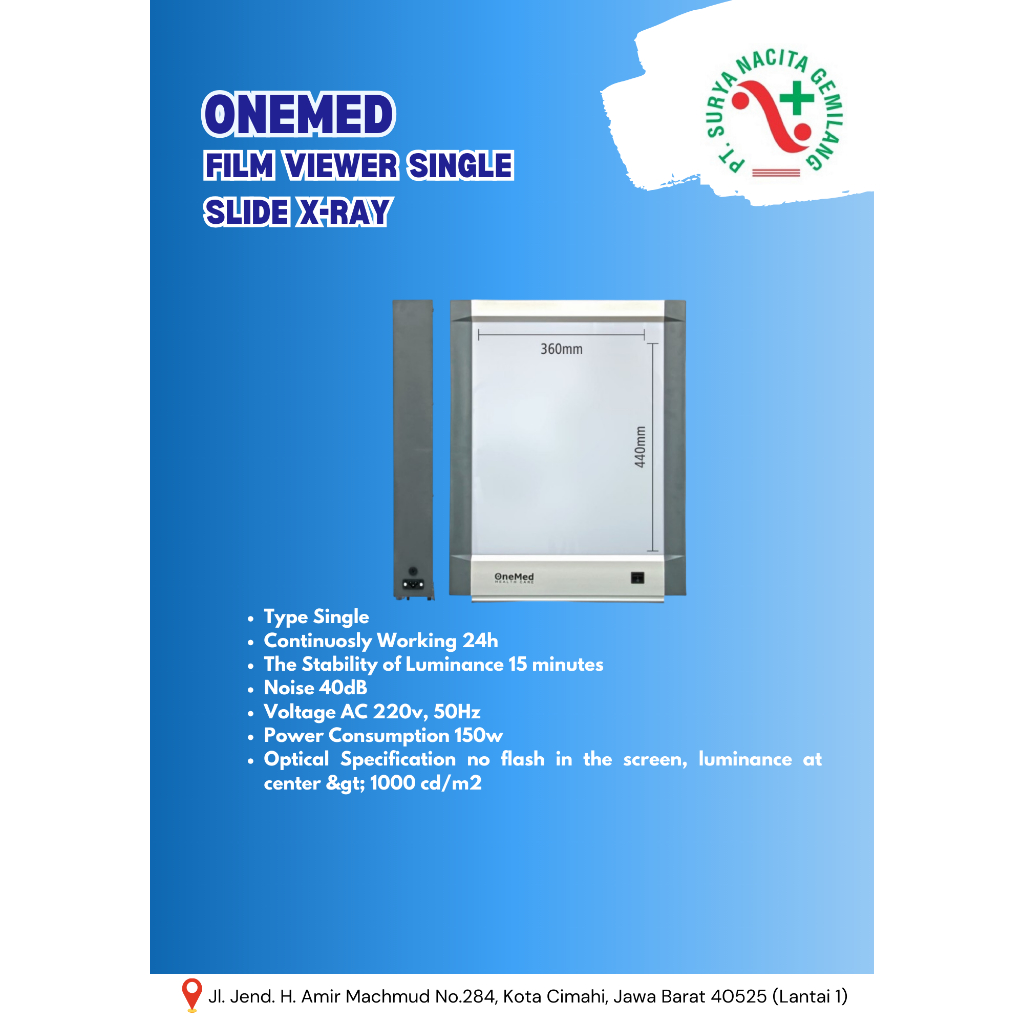 Film Viewer Single Slide Onemed X-Ray