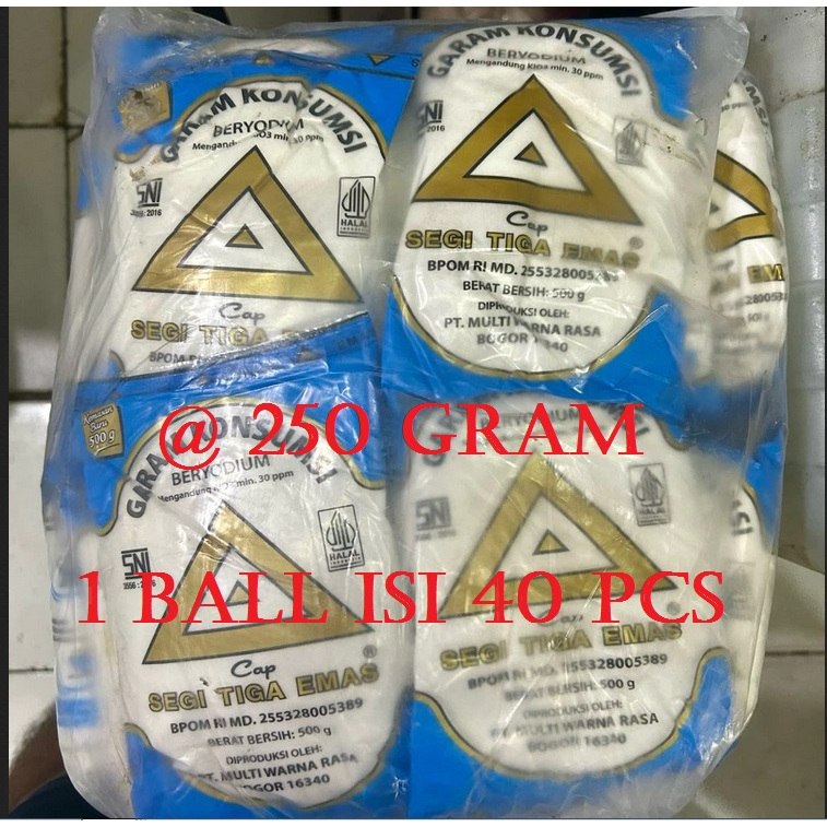 

GRAB/GOJEK - Garam Masak Segi Tiga Emas 1 Bal 40 x 250 Gr