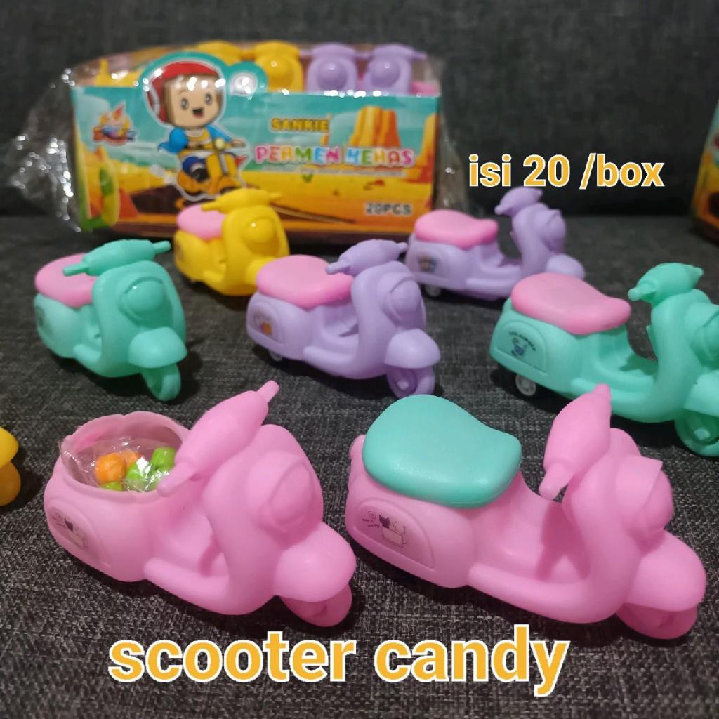 

permen SCOOTER unik isi 20 pcs per box