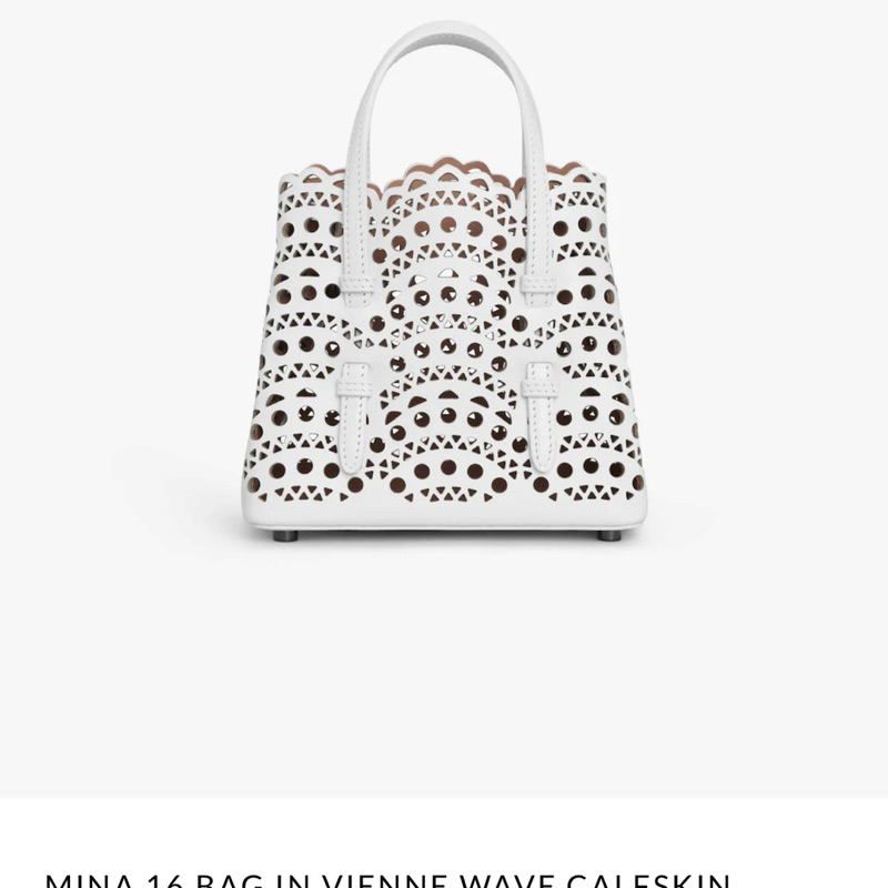 [BRAND NEW] Alaia Mina 16 White Tote