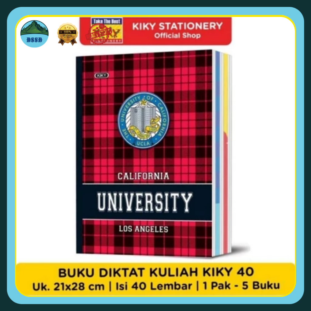 

Buku Tulis Diktat Kuliah Kiky | Buku Tulis | 40 Lembar | 1 Pack isi 5 PCS