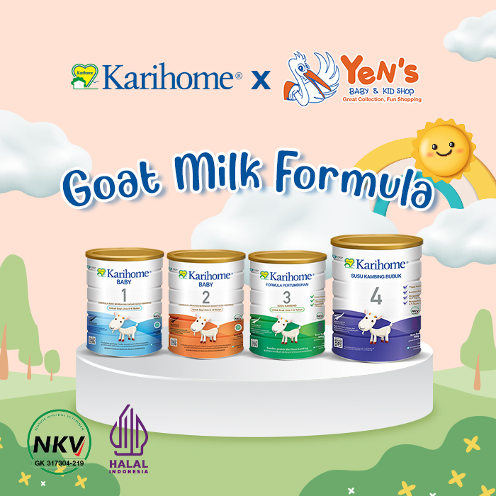 

Karihome 4 Susu Kambing Bubuk 900g untuk Anak usia 3 – 12 tahun Halal