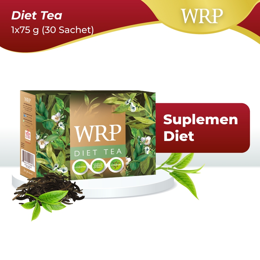 Teh Diet WRP 30 Sachet - Membantu Mengurangi Lemak Tubuh dengan Ekstrak Teh Hijau