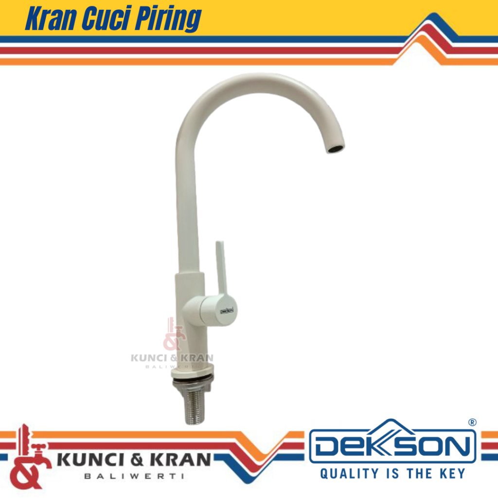 Kran Sink Meja Dekkson KTD 1602 Matt Cream Keran Cuci Piring Kran Kitchen Sink Meja