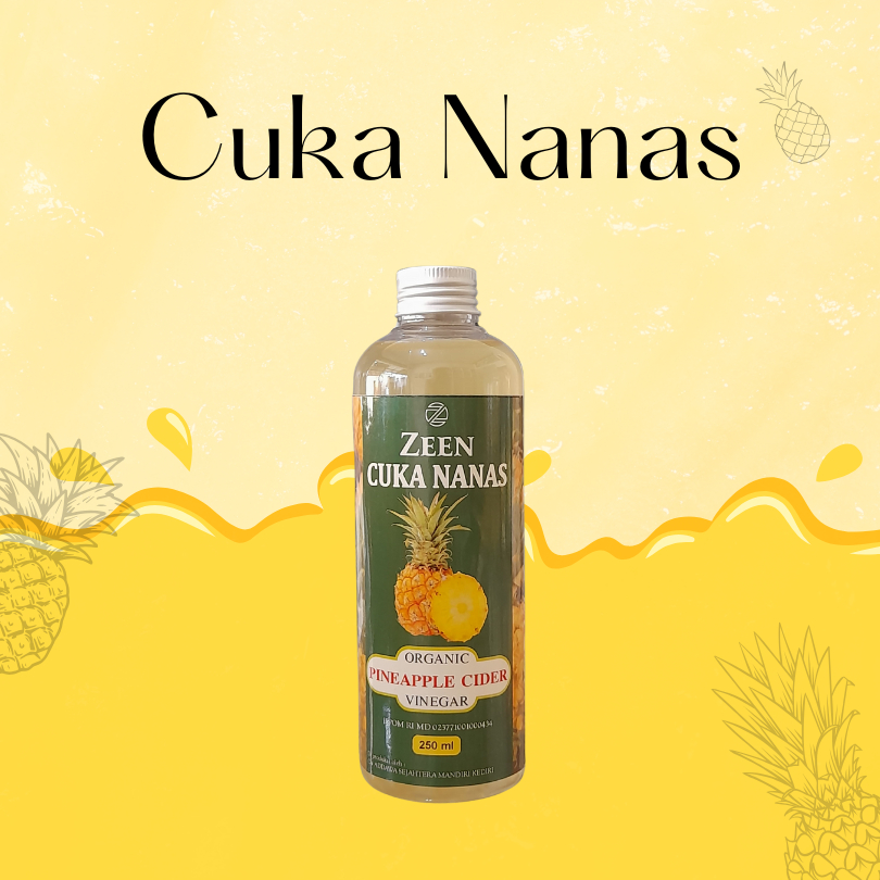 

Zeen Cuka Nanas Ukuran 250ml | Organic Pineapple Cider Vinegar | Bantu Turunkan Berat Badan