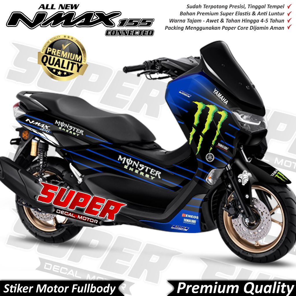 TERBARU Stiker Decal Yamaha Nmax 2020 2021 2022 Full Body Variasi MSE Keren