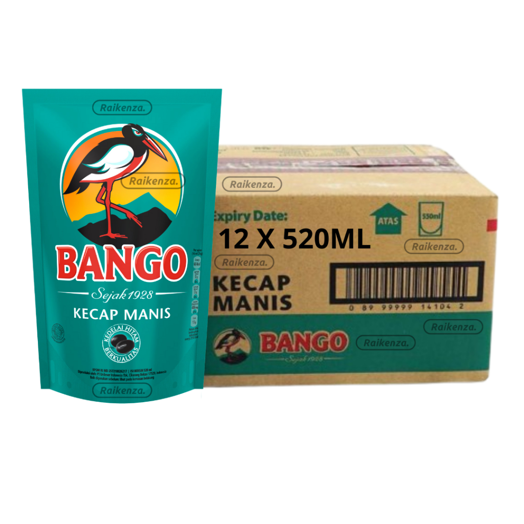 

Kecap Manis Bango Pouce 520ml/700gr 1 Dus Isi 12 Pcs ( 1 Karton )