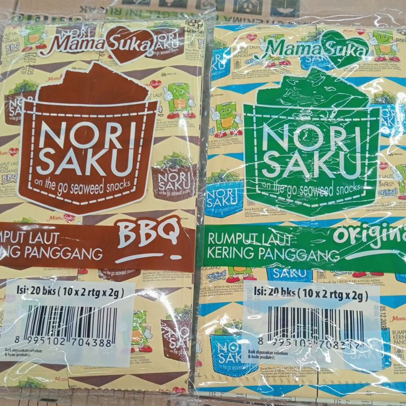 

Mamasuka Nori Saku Rumput laut Panggang isi 20 bks