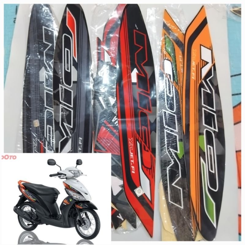 STIKER STRIPING LIS BODY MOTOR YAMAHA MIO J 2014 MOTOR STANDAR