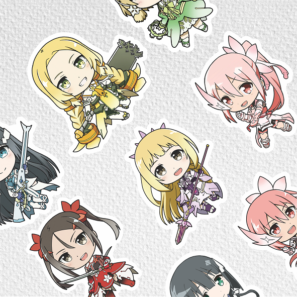 

[ VINYL & CHROMO 7 CM] ANIME cetak stiker Game/STIKER MURAH TEMA ANIME YUKI YUNA IS A HERO /murah/stiker medium