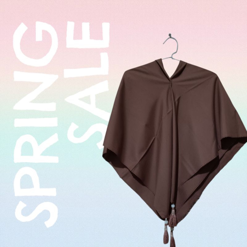 PL jilbab segiempat warna milo