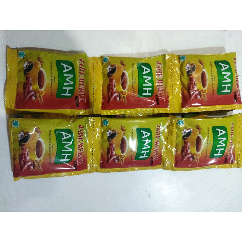 

AMH jahe merah herbal renceng isi 10pcs x 20gr